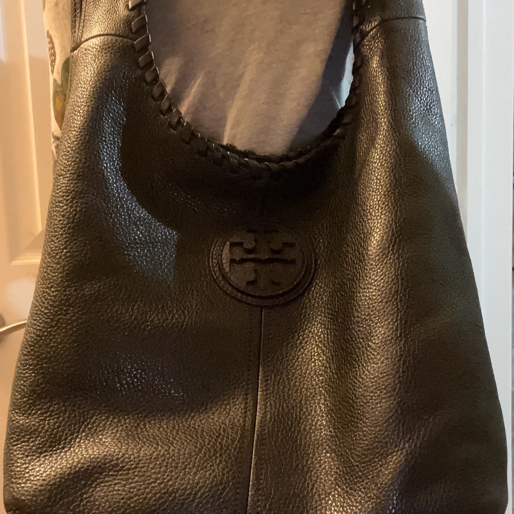 Tory Burch Dark Leather Hobo Bag